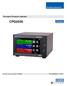 Operating Instructions. Precision Pressure Indicator CPG2500