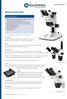 NexiusZoom (EVO) HIGHLIGHTS TECHNICAL SPECIFICATIONS EYEPIECES HEAD OBJECTIVES STAND STAGE ILLUMINATION PACKAGING PRODUCT DATASHEET
