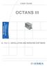 USER GUIDE OCTANS III & POSITIONING NAVIGATION III. PART 3 : INSTALLATION AND REPEATER SOFTWARE