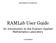 DEPARTMENT OF MATHEMATICS. RAMLab User Guide. An Introduction to the Ryerson Applied Mathematics Laboratory