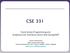 CSE 331. Event- driven Programming and Graphical User Interfaces (GUIs) with Swing/AWT