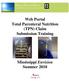 Web Portal Total Parenteral Nutrition (TPN) Claim Submission Training