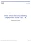 Cisco Virtual Security Gateway Deployment Guide VSG 1.4