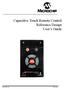 Capacitive Touch Remote Control Reference Design User s Guide
