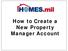 How to Create a New Property Manager Account