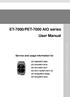 ET-7000/PET-7000 AIO series User Manual