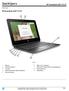 QuickSpecs. HP Chromebook x G1 EE. Overview. HP Chromebook x G1 EE. Front