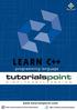 This tutorial adopts a simple and practical approach to describe the concepts of C++.