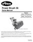 Power Brush 36 Parts Manual