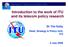 Introduction to the work of ITU and its telecom policy research