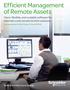 Efficient Management of Remote Assets
