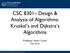CSC 8301 Design & Analysis of Algorithms: Kruskal s and Dijkstra s Algorithms