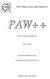 PAW++ CERN Program Library Long Writeup Q121. Physics Analysis Workstation. User s Guide. Application Software Group. Computing and Networks Division
