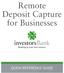 Remote Deposit Capture for Businesses