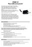 PGM1-E Micro GSM Communicator Instructions: July 20, 2013, refers to the firmware version: 1.017