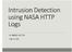 Intrusion Detection using NASA HTTP Logs AHMAD ARIDA DA CHEN