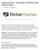 Introducing Thrive - The Ultimate In WordPress Blog Design & Growth