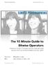 SIMPLE PROGRAMMING. The 10 Minute Guide to Bitwise Operators