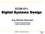 ECOM4311 Digital Systems Design