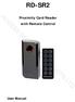 RD-SR2 ACCESS SECURITY PRODUCTS LTD. Proximity Card Reader with Remote Control. User Manual