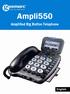 Ampli550. Amplified Big Button Telephone. English