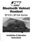 Bluetooth Helmet Headset