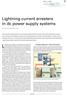 Lightning current arresters for low-voltage power systems are