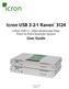Icron USB Raven Port USB 3.1, 200m Multimode Fiber Point-to-Point Extender System User Guide