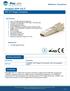 Prolabs SFP-1G-T. Datasheet: Transceivers. SFP-1G-T Copper Transceiver. Ordering Information. Introduction. Key Features. Applications 1 / 7