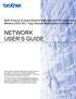 NETWORK USER S GUIDE. Multi-Protocol On-board Ethernet Multi-function Print Server and Wireless (IEEE b/g) Ethernet Multi-function Print Server