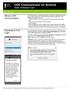 CDK Communicator for Android Quick Reference Card