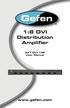 1:8 DVI Distribution Amplifier