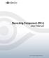 Recording Component (RC-I) User Manual