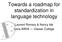 Towards a roadmap for standardization in language technology