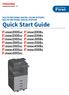 MULTIFUNCTIONAL DIGITAL COLOR SYSTEMS / MULTIFUNCTIONAL DIGITAL SYSTEMS Quick Start Guide