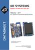 DATASHEET. 4Duino Arduino TM Compatible Display Module. Document Date: 3 rd August 2016 Document Revision: 1.2