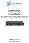 User Manual TL-SM-HDVDP Share-Me Presenter for HDMI, VGA, DP All Rights Reserved Version: TL-SM-HDVDP_170609