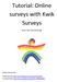 Tutorial: Online surveys with Kwik Surveys