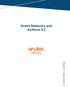 Aruba Networks and AirWave 8.2