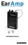 EarAmp WIRED IN EAR MONITOR OWNERS MANUAL