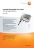 Humidity transmitter for critical climate applications