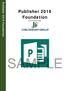 Publisher 2016 Foundation. North American Edition SAMPLE