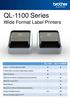 QL-1100 Series Wide Format Label Printers