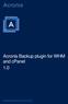 Acronis Backup plugin for WHM and cpanel 1.0