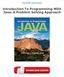 Introduction To Programming With Java: A Problem Solving Approach Epub Gratuit
