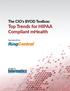 The CIO s BYOD Toolbox: Top Trends for HIPAA Compliant mhealth