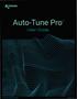 tares Auto-Tune Pro User Guide 2018 Antares Audio Technologies Updated 3/18