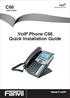 C66. VoIP Phone. VoIP Phone C66 Quick Installation Guide