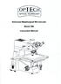 optech Reflected Metallurgical Microscope Model SM lnstruction Manual OPTICAL TECHNOLOGY