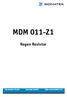 MDM 011-Z1 Regen Resistor